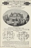 An illustration from Catalogue no. 15 from Chicago Millwork Supply Co., Chicago, U.S.A., manufacturers : doors, windows, mouldings, grilles, mantels, stairwork, etc., etc. (1906)