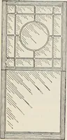 An illustration from Catalogue no. 15 from Chicago Millwork Supply Co., Chicago, U.S.A., manufacturers : doors, windows, mouldings, grilles, mantels, stairwork, etc., etc. (1906)
