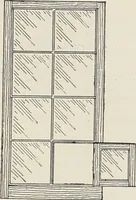 An illustration from Catalogue no. 15 from Chicago Millwork Supply Co., Chicago, U.S.A., manufacturers : doors, windows, mouldings, grilles, mantels, stairwork, etc., etc. (1906)
