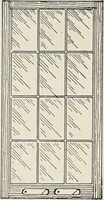 An illustration from Catalogue no. 15 from Chicago Millwork Supply Co., Chicago, U.S.A., manufacturers : doors, windows, mouldings, grilles, mantels, stairwork, etc., etc. (1906)
