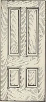 An illustration from Catalogue no. 15 from Chicago Millwork Supply Co., Chicago, U.S.A., manufacturers : doors, windows, mouldings, grilles, mantels, stairwork, etc., etc. (1906)