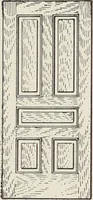 An illustration from Catalogue no. 15 from Chicago Millwork Supply Co., Chicago, U.S.A., manufacturers : doors, windows, mouldings, grilles, mantels, stairwork, etc., etc. (1906)