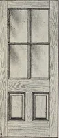 An illustration from Catalogue no. 15 from Chicago Millwork Supply Co., Chicago, U.S.A., manufacturers : doors, windows, mouldings, grilles, mantels, stairwork, etc., etc. (1906)