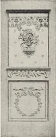 An illustration from Catalogue no. 15 from Chicago Millwork Supply Co., Chicago, U.S.A., manufacturers : doors, windows, mouldings, grilles, mantels, stairwork, etc., etc. (1906)