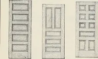 An illustration from Catalogue no. 15 from Chicago Millwork Supply Co., Chicago, U.S.A., manufacturers : doors, windows, mouldings, grilles, mantels, stairwork, etc., etc. (1906)