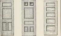 An illustration from Catalogue no. 15 from Chicago Millwork Supply Co., Chicago, U.S.A., manufacturers : doors, windows, mouldings, grilles, mantels, stairwork, etc., etc. (1906)