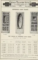 An illustration from Catalogue no. 15 from Chicago Millwork Supply Co., Chicago, U.S.A., manufacturers : doors, windows, mouldings, grilles, mantels, stairwork, etc., etc. (1906)