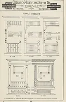 An illustration from Catalogue no. 15 from Chicago Millwork Supply Co., Chicago, U.S.A., manufacturers : doors, windows, mouldings, grilles, mantels, stairwork, etc., etc. (1906)