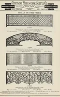 An illustration from Catalogue no. 15 from Chicago Millwork Supply Co., Chicago, U.S.A., manufacturers : doors, windows, mouldings, grilles, mantels, stairwork, etc., etc. (1906)