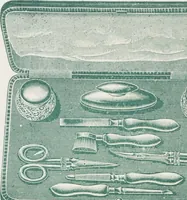 An illustration from Boots leather goods, fancy, silver, toilet, and bound book depts. Season 1910-11 (1910)