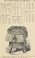 Picture 20 of 30 from Catalogue and price list of ladies', misses & boys' suits, cloaks, shawls, underwear, corsets, mourning goods, shoes, silks, laces ... (1877), leaf 41