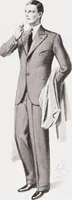 An illustration from Minister's report of fashion for gentlemen (Spring & Summer, 1932) (1932)