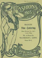 An illustration from W. J. Mahon's catalogs for men's fashions (Spring & Summer, 1905) (1905)