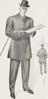 An illustration from W. J. Mahon's catalogs for men's fashions (Fall & Winter, 1906) (1906)