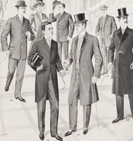 An illustration from W. J. Mahon's catalogs for men's fashions (Fall & Winter, 1907-08) (1907)