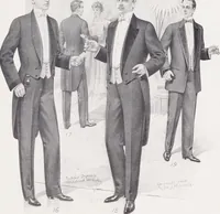 An illustration from W. J. Mahon's catalogs for men's fashions (Fall & Winter, 1908-09) (1908)