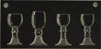 An illustration from Album : verres a vin du Rhin (Roemers), verres monstres (dits pokale) : 1905 / Cristalleries du Val St. Lambert, Belgique (1905)