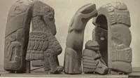 An illustration from Alt-Mexico : Archäologische Beiträge zur Kulturgeschichte seiner Bewohner : [volume 1] / von Hermann Strebel (1885)
