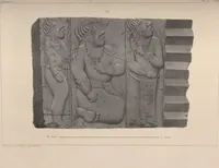 An illustration from Antiquités mexicaines : relation des trois expéditions du capitaine Dupaix, ordonnées en 1805, 1806, et 1807, pour la recherche des antiquités du pays, notamment celles de Mitla et de Palenque : [atlas] / accompagnée des dessins de Castañeda et d'une carte du pays exploré ; suivie d'un parallèle de ces monuments avec ceux de l'Égypte, de l'Indostan, et du reste de l'ancien monde, par M. Alexandre Lenoir, d'une dissertation sur l'origine de l'ancienne population des deux Amériques et sur les diverses antiquités de ce continent, par M. Warden, avec un discours préliminaire par M. Charles Farcy, et des notes explicatives, et autres documents, par MM. Baradère, de St. Priest, et plusieurs voyageurs que ont parcouru l'Amérique (1834)