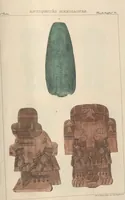 An illustration from Antiquités mexicaines : relation des trois expéditions du capitaine Dupaix, ordonnées en 1805, 1806, et 1807, pour la recherche des antiquités du pays, notamment celles de Mitla et de Palenque : [atlas] / accompagnée des dessins de Castañeda et d'une carte du pays exploré ; suivie d'un parallèle de ces monuments avec ceux de l'Égypte, de l'Indostan, et du reste de l'ancien monde, par M. Alexandre Lenoir, d'une dissertation sur l'origine de l'ancienne population des deux Amériques et sur les diverses antiquités de ce continent, par M. Warden, avec un discours préliminaire par M. Charles Farcy, et des notes explicatives, et autres documents, par MM. Baradère, de St. Priest, et plusieurs voyageurs que ont parcouru l'Amérique (1834)