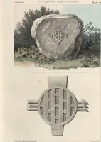 Picture 20 of 190 from Antiquités mexicaines : relation des trois expéditions du capitaine Dupaix, ordonnées en 1805, 1806, et 1807, pour la recherche des antiquités du pays, notamment celles de Mitla et de Palenque : [atlas] / accompagnée des dessins de Castañeda et d'une carte du pays exploré ; suivie d'un parallèle de ces monuments avec ceux de l'Égypte, de l'Indostan, et du reste de l'ancien monde, par M. Alexandre Lenoir, d'une dissertation sur l'origine de l'ancienne population des deux Amériques et sur les diverses antiquités de ce continent, par M. Warden, avec un discours préliminaire par M. Charles Farcy, et des notes explicatives, et autres documents, par MM. Baradère, de St. Priest, et plusieurs voyageurs que ont parcouru l'Amérique (1834), leaf 23