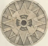 An illustration from Antiquités mexicaines : relation des trois expéditions du capitaine Dupaix, ordonnées en 1805, 1806, et 1807, pour la recherche des antiquités du pays, notamment celles de Mitla et de Palenque : [atlas] / accompagnée des dessins de Castañeda et d'une carte du pays exploré ; suivie d'un parallèle de ces monuments avec ceux de l'Égypte, de l'Indostan, et du reste de l'ancien monde, par M. Alexandre Lenoir, d'une dissertation sur l'origine de l'ancienne population des deux Amériques et sur les diverses antiquités de ce continent, par M. Warden, avec un discours préliminaire par M. Charles Farcy, et des notes explicatives, et autres documents, par MM. Baradère, de St. Priest, et plusieurs voyageurs que ont parcouru l'Amérique (1834)
