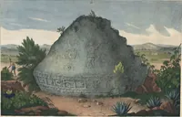 Picture 58 of 190 from Antiquités mexicaines : relation des trois expéditions du capitaine Dupaix, ordonnées en 1805, 1806, et 1807, pour la recherche des antiquités du pays, notamment celles de Mitla et de Palenque : [atlas] / accompagnée des dessins de Castañeda et d'une carte du pays exploré ; suivie d'un parallèle de ces monuments avec ceux de l'Égypte, de l'Indostan, et du reste de l'ancien monde, par M. Alexandre Lenoir, d'une dissertation sur l'origine de l'ancienne population des deux Amériques et sur les diverses antiquités de ce continent, par M. Warden, avec un discours préliminaire par M. Charles Farcy, et des notes explicatives, et autres documents, par MM. Baradère, de St. Priest, et plusieurs voyageurs que ont parcouru l'Amérique (1834), leaf 51