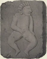 An illustration from Antiquités mexicaines : relation des trois expéditions du capitaine Dupaix, ordonnées en 1805, 1806, et 1807, pour la recherche des antiquités du pays, notamment celles de Mitla et de Palenque : [atlas] / accompagnée des dessins de Castañeda et d'une carte du pays exploré ; suivie d'un parallèle de ces monuments avec ceux de l'Égypte, de l'Indostan, et du reste de l'ancien monde, par M. Alexandre Lenoir, d'une dissertation sur l'origine de l'ancienne population des deux Amériques et sur les diverses antiquités de ce continent, par M. Warden, avec un discours préliminaire par M. Charles Farcy, et des notes explicatives, et autres documents, par MM. Baradère, de St. Priest, et plusieurs voyageurs que ont parcouru l'Amérique (1834)