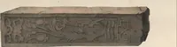 An illustration from Antiquités mexicaines : relation des trois expéditions du capitaine Dupaix, ordonnées en 1805, 1806, et 1807, pour la recherche des antiquités du pays, notamment celles de Mitla et de Palenque : [atlas] / accompagnée des dessins de Castañeda et d'une carte du pays exploré ; suivie d'un parallèle de ces monuments avec ceux de l'Égypte, de l'Indostan, et du reste de l'ancien monde, par M. Alexandre Lenoir, d'une dissertation sur l'origine de l'ancienne population des deux Amériques et sur les diverses antiquités de ce continent, par M. Warden, avec un discours préliminaire par M. Charles Farcy, et des notes explicatives, et autres documents, par MM. Baradère, de St. Priest, et plusieurs voyageurs que ont parcouru l'Amérique (1834)