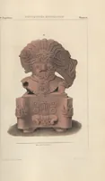 An illustration from Antiquités mexicaines : relation des trois expéditions du capitaine Dupaix, ordonnées en 1805, 1806, et 1807, pour la recherche des antiquités du pays, notamment celles de Mitla et de Palenque : [atlas] / accompagnée des dessins de Castañeda et d'une carte du pays exploré ; suivie d'un parallèle de ces monuments avec ceux de l'Égypte, de l'Indostan, et du reste de l'ancien monde, par M. Alexandre Lenoir, d'une dissertation sur l'origine de l'ancienne population des deux Amériques et sur les diverses antiquités de ce continent, par M. Warden, avec un discours préliminaire par M. Charles Farcy, et des notes explicatives, et autres documents, par MM. Baradère, de St. Priest, et plusieurs voyageurs que ont parcouru l'Amérique (1834)