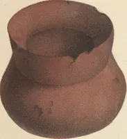 An illustration from Antiquités mexicaines : relation des trois expéditions du capitaine Dupaix, ordonnées en 1805, 1806, et 1807, pour la recherche des antiquités du pays, notamment celles de Mitla et de Palenque : [atlas] / accompagnée des dessins de Castañeda et d'une carte du pays exploré ; suivie d'un parallèle de ces monuments avec ceux de l'Égypte, de l'Indostan, et du reste de l'ancien monde, par M. Alexandre Lenoir, d'une dissertation sur l'origine de l'ancienne population des deux Amériques et sur les diverses antiquités de ce continent, par M. Warden, avec un discours préliminaire par M. Charles Farcy, et des notes explicatives, et autres documents, par MM. Baradère, de St. Priest, et plusieurs voyageurs que ont parcouru l'Amérique (1834)