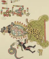 An illustration from Monumentos del arte mexicano antiguo : Ornamentación, mitología, tributos y monumentos : [volume 3] / por el Dr. Antonio Peñafiel (1890)