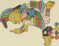 An illustration from Monumentos del arte mexicano antiguo : Ornamentación, mitología, tributos y monumentos : [volume 3] / por el Dr. Antonio Peñafiel (1890)