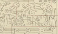 An illustration from Monumentos del arte mexicano antiguo : Ornamentación, mitología, tributos y monumentos : [volume 3] / por el Dr. Antonio Peñafiel (1890)