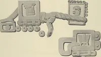 An illustration from Monumentos del arte mexicano antiguo : Ornamentación, mitología, tributos y monumentos : [volume 3] / por el Dr. Antonio Peñafiel (1890)
