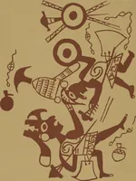 An illustration from Ancient Peruvian art : contributions to the archaeology of the empire of the Incas : [volume 1] / from his collections, by Arthur Baessler tr. by A.H. Keane . (1902)