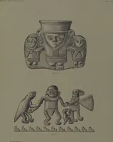 An illustration from Ancient Peruvian art : contributions to the archaeology of the empire of the Incas : [volume 3] / from his collections, by Arthur Baessler tr. by A.H. Keane . (1902)