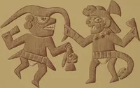 An illustration from Ancient Peruvian art : contributions to the archaeology of the empire of the Incas : [volume 3] / from his collections, by Arthur Baessler tr. by A.H. Keane . (1902)