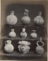An illustration from Ancient pottery from the graves of Indians of Peru, South America : cheifly [sic] from the Santa valley near Chimbote ... photographed for W.W. Evans / by J.W. Hennager, New Rochelle, Jany. 1877 (1877)