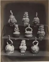 An illustration from Ancient pottery from the graves of Indians of Peru, South America : cheifly [sic] from the Santa valley near Chimbote ... photographed for W.W. Evans / by J.W. Hennager, New Rochelle, Jany. 1877 (1877)