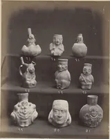 An illustration from Ancient pottery from the graves of Indians of Peru, South America : cheifly [sic] from the Santa valley near Chimbote ... photographed for W.W. Evans / by J.W. Hennager, New Rochelle, Jany. 1877 (1877)
