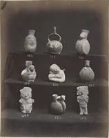 An illustration from Ancient pottery from the graves of Indians of Peru, South America : cheifly [sic] from the Santa valley near Chimbote ... photographed for W.W. Evans / by J.W. Hennager, New Rochelle, Jany. 1877 (1877)