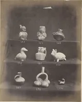 An illustration from Ancient pottery from the graves of Indians of Peru, South America : cheifly [sic] from the Santa valley near Chimbote ... photographed for W.W. Evans / by J.W. Hennager, New Rochelle, Jany. 1877 (1877)