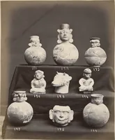 An illustration from Ancient pottery from the graves of Indians of Peru, South America : cheifly [sic] from the Santa valley near Chimbote ... photographed for W.W. Evans / by J.W. Hennager, New Rochelle, Jany. 1877 (1877)