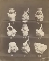 An illustration from Ancient pottery from the graves of Indians of Peru, South America : cheifly [sic] from the Santa valley near Chimbote ... photographed for W.W. Evans / by J.W. Hennager, New Rochelle, Jany. 1877 (1877)