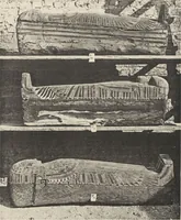 An illustration from Five years' explorations at Thebes : a record of work done 1907-1911 / by the Earl of Carnarvon and Howard Carter, with chapters by F. Ll. Griffith, George Legrain, George Möller, Percy E. Newberry and Wilhelm Spiegelberg ; with seventy-nine plates and frontispiece (1912)
