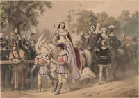 Picture 4 of 9 from The Eglinton tournament : dedicated to the Earl of Eglinton / Edward Corbould (1840), leaf 10