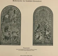 Picture 80 of 123 from Meisterwerke der deutschen Glasmalerei / hrsg. vom Badischen Kunstgewerbe-Verein aus Anlass der im Jahre 1901 stattgefundenen Glasmalerei-ausstellung zu Karlsruhe i. B. 100 Tafeln in Lichtdruck nebst einem Begleitwort von F. S. Meyer (1903), leaf 137