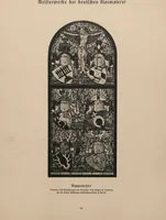 An illustration from Meisterwerke der deutschen Glasmalerei / hrsg. vom Badischen Kunstgewerbe-Verein aus Anlass der im Jahre 1901 stattgefundenen Glasmalerei-ausstellung zu Karlsruhe i. B. 100 Tafeln in Lichtdruck nebst einem Begleitwort von F. S. Meyer (1903)