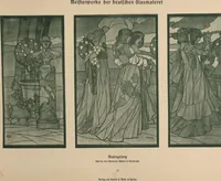 Picture 94 of 123 from Meisterwerke der deutschen Glasmalerei / hrsg. vom Badischen Kunstgewerbe-Verein aus Anlass der im Jahre 1901 stattgefundenen Glasmalerei-ausstellung zu Karlsruhe i. B. 100 Tafeln in Lichtdruck nebst einem Begleitwort von F. S. Meyer (1903), leaf 163